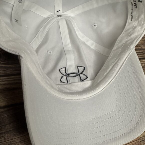 Under Armour Men's Sportstyle Free Fit Hat NWT ONE SIZE (White) SKU: 1369783 - Picture 8 of 12